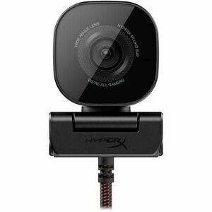 Webcam HyperX Vision S, 4K@30FPS, 1080p@60FPS, senzor 8mp. corp din aluminiu, magnetic privacy cover, lentila din sticla 5G2P, camp vizual 90 de grade imagine