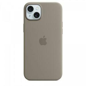 Husa protectie spate Apple Silicone Case MagSafe pentru Apple iPhone 15 Plus (Maro) imagine