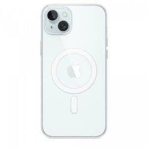 Husa protectie spate Apple Clear Case MagSafe pentru Apple iPhone 15 Plus (Transparent) imagine