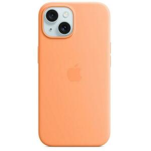 Husa Protectie Spate Apple Silicone Case MagSafe pentru Apple iPhone 15 (Portocaliu) imagine