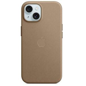 Husa Protectie Spate Apple FineWoven Case MagSafe pentru Apple iPhone 15 (Maro) imagine