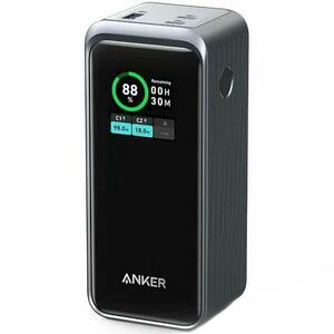 Acumulator extern Anker Prime, 20.000 mAh, 200W, Smart Digital Display, 2x USB-C, 1x USB-A, Negru imagine