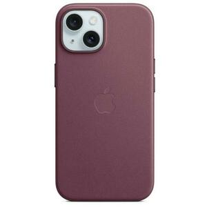 Husa Protectie Spate Apple FineWoven Case MagSafe pentru Apple iPhone 15 (Visiniu) imagine