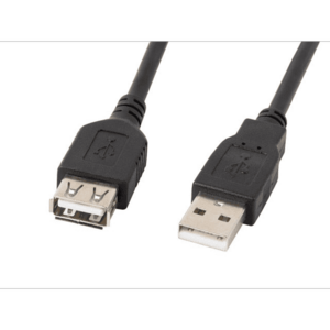 Cablu Lanberg, USB 2.0, AM/AF, 1.8, Negru imagine