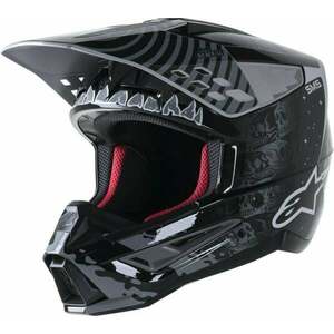Alpinestars S-M5 Solar Flare Helmet Black/Gray/Gold Glossy XL Casca imagine