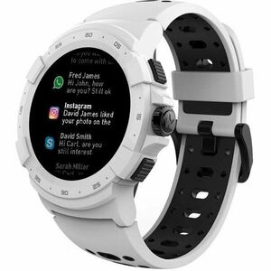 Smartwatch MyKronoz ZeSport 2 GPS, Optica HR, Alb/Negru imagine
