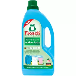 Detergent lichid de rufe Frosch Active Soda, 1.5 L, 22 spalari imagine