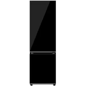 Combina frigorifica Samsung RB34A7B5E22/EF, Bespoke, 344l, No Frost, Metal Cooling, Optimal & Humidity Fresh+, Digital Inverter, Clasa E, H 185 cm, Sticla neagra imagine
