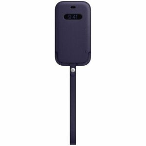 Husa de protectie Apple Leather Sleeve MagSafe pentru IPhone 12/12 Pro, Deep Violet imagine