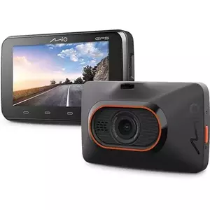 Camera video auto Mio MiVue C450, Full HD 1080p, GPS, Avertizari de radar fix GPS, Senzor G, Negru imagine