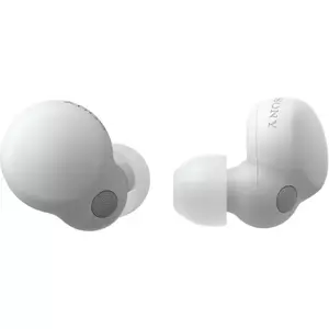 Casti In-Ear Sony LinkBuds S WF-LS900NW, True Wireless, Noise Cancelling, Bluetooth, Microfon, Fast Pair, IPX4, Autonomie de pana la 20 ore, Alb imagine