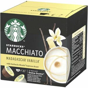 Capsule cafea Starbucks Madagascar Vanilla Macchiato by Nescafé Dolce Gusto, 12 capsule, 6 bauturi, 132g imagine