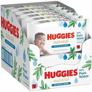 Servetele umede Huggies Natural Biodegradabile 12 pachete x 48, 576 buc imagine