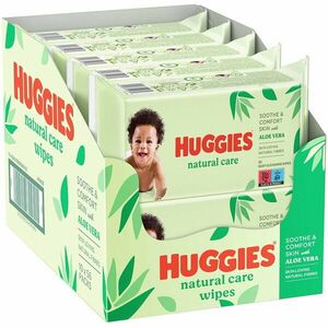 Servetele umede Huggies Natural Care, 10 pachete x 56, 560 buc imagine
