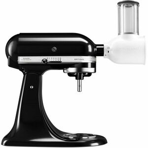 Mixer cu bol KitchenAid BUNDLEVEGGIEOB, model 125, 4.8L, cu accesoriu feliere, onyx black imagine