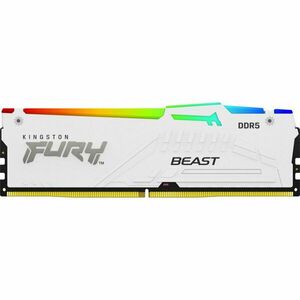 Memorie RAM DDR5, 16GB, 6000MHz, CL40, 1.35V, FURY Beast White, RGB imagine