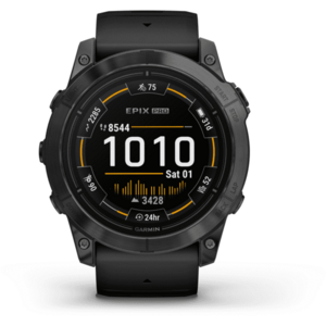 Ceas smartwatch Garmin epix Pro (Gen 2), 51mm, curea silicon Neagra, Glass, Slate Grey imagine