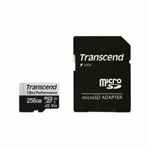 Card de memorie Transcend 256GB microSD w/ adapter UHS-I U3 A2 imagine