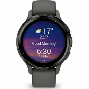 Ceas smartwatch Garmin Venu 3S, GPS, Wi-Fi, curea silicon, Black Sesame/Slate imagine