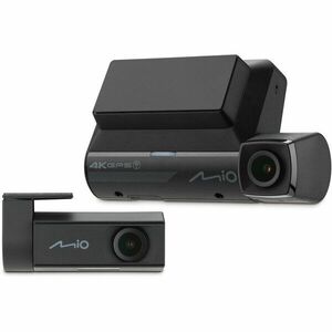 Camera video auto duala Mio MiVue 955WD, 4K/2.5K, HDR, Wi-Fi, GPS, Alerta medie camera radar fix, Negru imagine