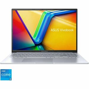 Laptop ASUS VivoBook 16X K3604ZA cu procesor Intel® Core™ i5-1240P pana la 4.40 GHz, 16'', WUXGA, 16GB, 512GB SSD, Intel Iris Xe Graphics, No OS, Cool Silver imagine