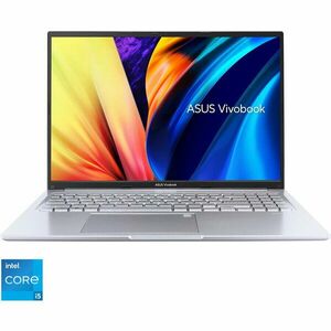 Laptop ASUS Vivobook 16 A1605VA cu procesor Intel® Core™ i5-1335U pana la 4.60 GHz, 16'', WUXGA, IPS, 16GB, 512GB SSD, Intel Iris Xe Graphics, No OS, Cool Silver imagine