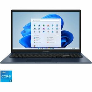 Laptop ASUS Vivobook 15 A1504ZA cu procesor Intel® Core™ i5-1235U pana la 4.4 GHz, 15.6'', Full HD, IPS, Touch, 16GB, 1TB SSD, Intel Iris Xe Graphics, Windows 11 Home, Quiet Blue imagine