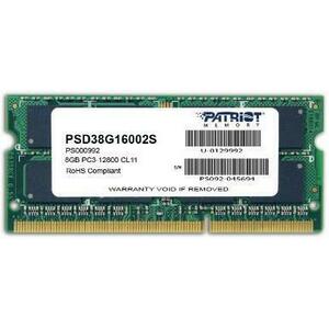 Memorie Laptop Patriot SODIMM, DDR3, 1x8GB, 1600 MHz, CL11 imagine