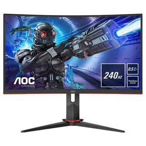 Monitor Gaming VA LED AOC 27inch C27G2ZU, Full HD (1920 x 1080), HDMI, DisplayPort, Boxe, Ecran curbat, 240 Hz, 0.5 ms (Negru) imagine