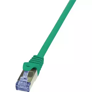 Cablu S/FTP LOGILINK Cat6a, LSZH, cupru, 3 m, verde, AWG26, dublu ecranat CQ3065S imagine