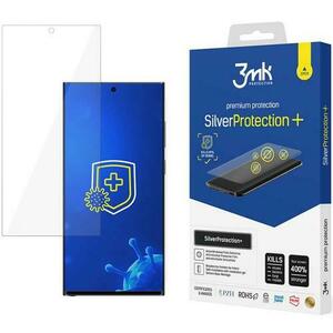 Folie Protectie 3MK Silver Protect+ pentru Samsung Galaxy S23 Ultra, Plastic, Full Glue, Transparenta imagine