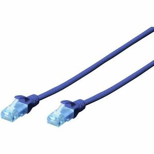Cablu UTP Patch Cord Cat. 5 DK-1512-100/B DIGITUS 10m, Albastru imagine