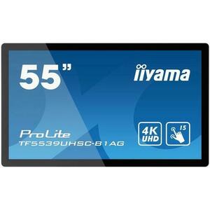 Display Profesional IPS LED iiyama ProLite 55inch TF5539UHSC-B1AG, Ultra HD (3840 x 2160), VGA, HDMI, DisplayPort, Touchscreen, Boxe (Negru) imagine