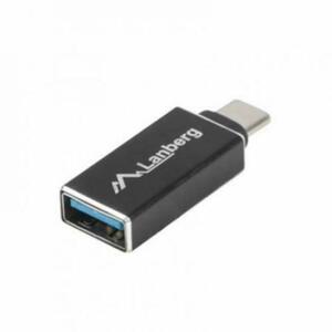 Adaptor , Lanberg , USB C(tata)/USB A mama 3.1, Negru imagine