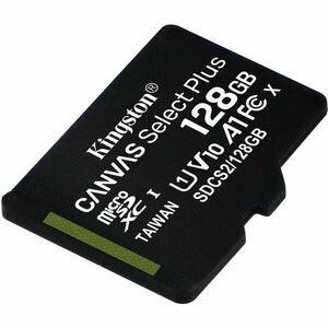 MicroSD Kingston, 128GB, Select Plus, Clasa 10 UHS-I Performance, R: 100 MB/s (fara adaptor) imagine