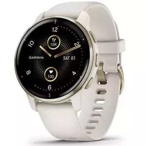 Ceas Smartwatch Garmin Venu 2 Plus, Ivory/Cream imagine