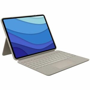 Husa protectie Logitech Folio Touch Sand pentru iPad Pro 12-9 inch (5th and 6th gen) - Sand - UK imagine