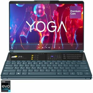 Laptop ultraportabil Lenovo Yoga Book 9 13IRU8 cu procesor Intel® Core™ i7-1355U pana la 5.0 GHz, 2 x 13.3, 2.8K, OLED, Touch, 16GB, 1TB SSD, Intel® Iris® Xe Graphics, Windows 11 Pro, Tidal Teal, 3y on-site Premium Care imagine