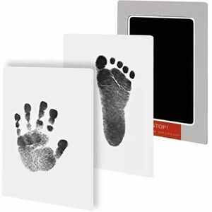 Cerneala amprenta bebelusi pentru rame foto, 2 carduri, negru imagine