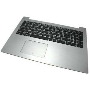 Tastatura Lenovo 5CB0N86384 Gri cu Palmrest Argintiu si TouchPad imagine