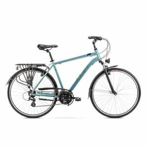 Bicicleta de trekking pentru barbati Romet Wagant 1 Argintiu/Albastru 2022 Marime L/21 imagine