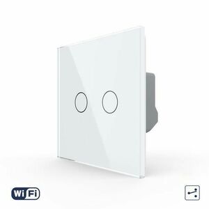 Intrerupator Dublu cap scara/cap cruce Wi-Fi LIVOLO cu Touch imagine