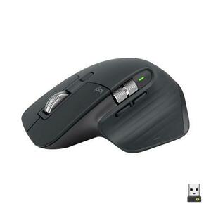 Mouse Wireless LOGITECH MX Master 3S Performance, 8000 dpi, Silent, USB, Bluetooth (Negru) imagine