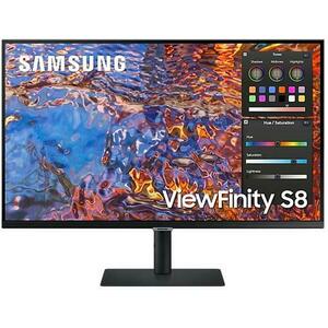 Monitor IPS LED Samsung ViewFinity 32 LS32B800PXUXEN, Ultra HD (3840 x 2160), HDMI, DisplayPort, Pivot (Negru) imagine