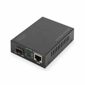 Convertor media, Digitus, Gigabit Ethernet PoE+ SFP, DN-82140 imagine