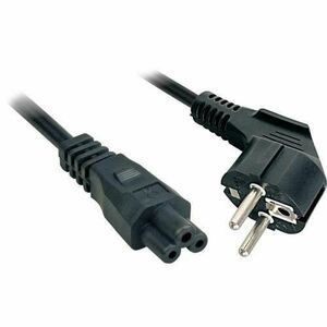 Cablu alimentare Lindy LY-30405, Schuko - IEC C5, 2m, Negru imagine