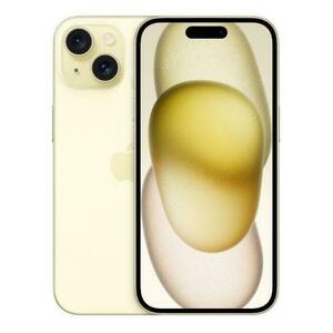 Telefon Mobil Apple iPhone 15, Super Retina XDR OLED 6.1inch, 128GB Flash, Camera Duala 48 + 12 MP, Wi-Fi, 5G, iOS (Galben) imagine