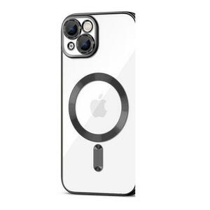 Husa Protectie Spate TECH-PROTECT MAGSHINE MagSafe compatibila cu iPhone 15 Plus (Negru) imagine