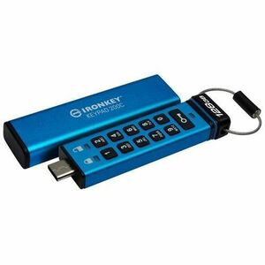 Stick USB, Kingston, Cu tastatura, 8 GB, Albastru imagine