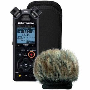 Reportofon stereo OLYMPUS OM SYSTEM LS-P5, PCM liniar, Wind Protection Kit imagine